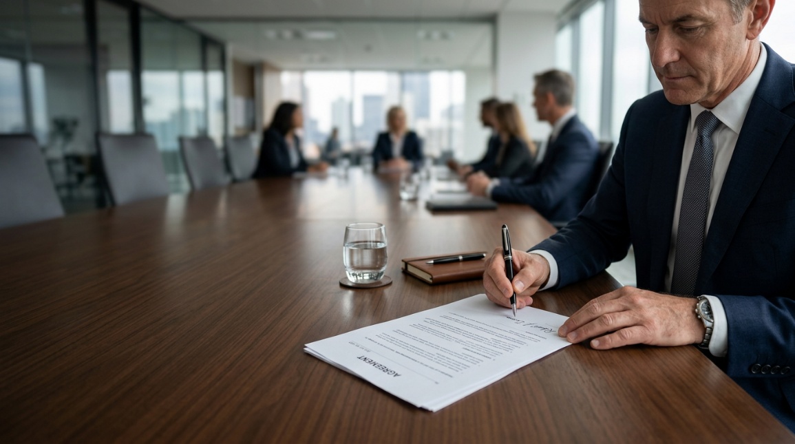 Profissional analisando documentos de compliance — ambiental