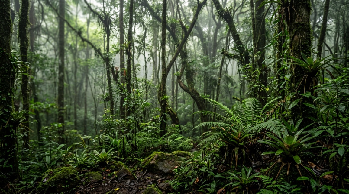 Dossel de mata nativa — habitat de espécies ameaçadas em SP